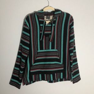 SENOR LOPEZ Striped Baja Hoodie